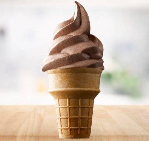 Chocolate Soft Serve Cone