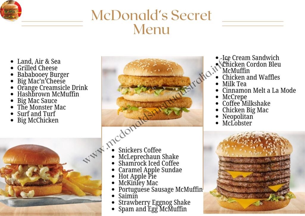 McDonald's Secret Menu Australia [ February 2026 ]