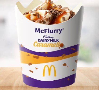Mcdonalds Cadbury® Caramello® McFlurry®