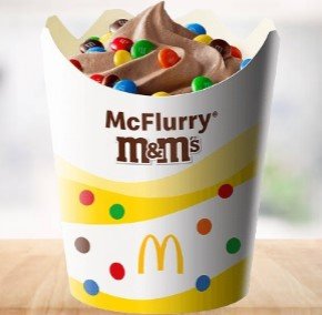 Mcdonalds M&M's Minis® Chocolate McFlurry®