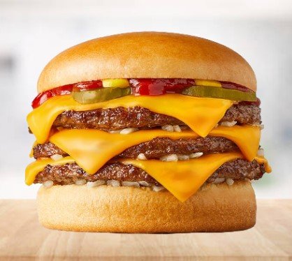 Mcdonalds Triple Cheeseburger